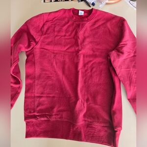 J. Crew Red Crewneck Sweatshirt